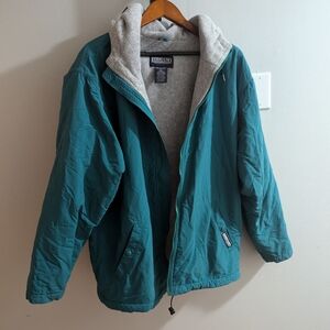 Vintage Land's End Jacket with fleece lining men's Size Large